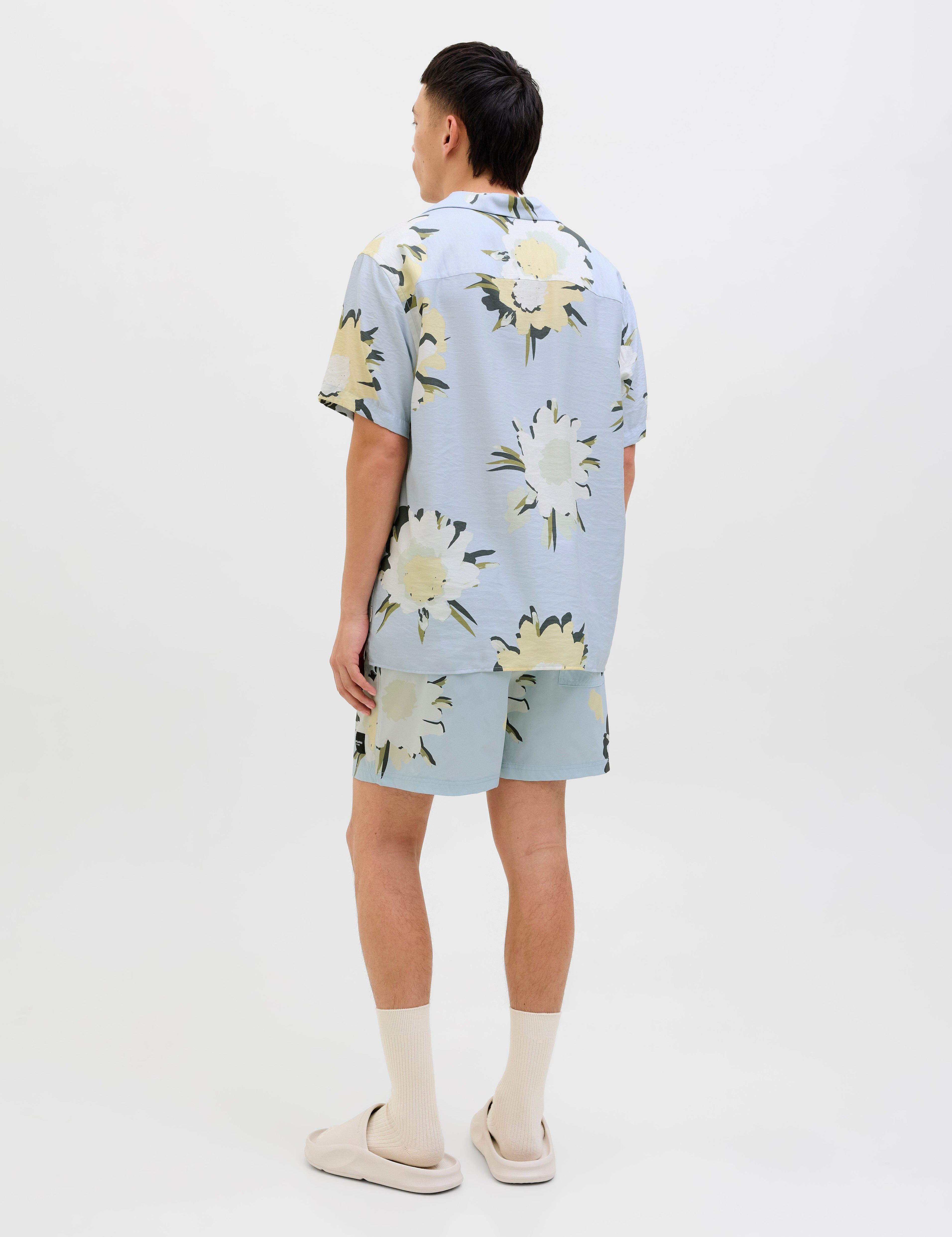 JACK & JONES JORTAVIRA marshall aop shirt in skyway - Image 2