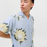JACK & JONES JORTAVIRA marshall aop shirt in skyway - Image 7