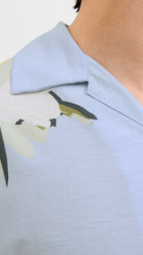 JACK & JONES JORTAVIRA marshall aop shirt in skyway - Image 5