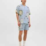 JACK & JONES JORTAVIRA marshall aop shirt in skyway - Image 4