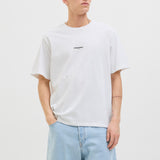 JACK & JONES JORTAVIRA poster tee crew neck in bright white - Image 1