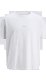JACK & JONES JORTAVIRA poster tee crew neck in bright white - Image 3