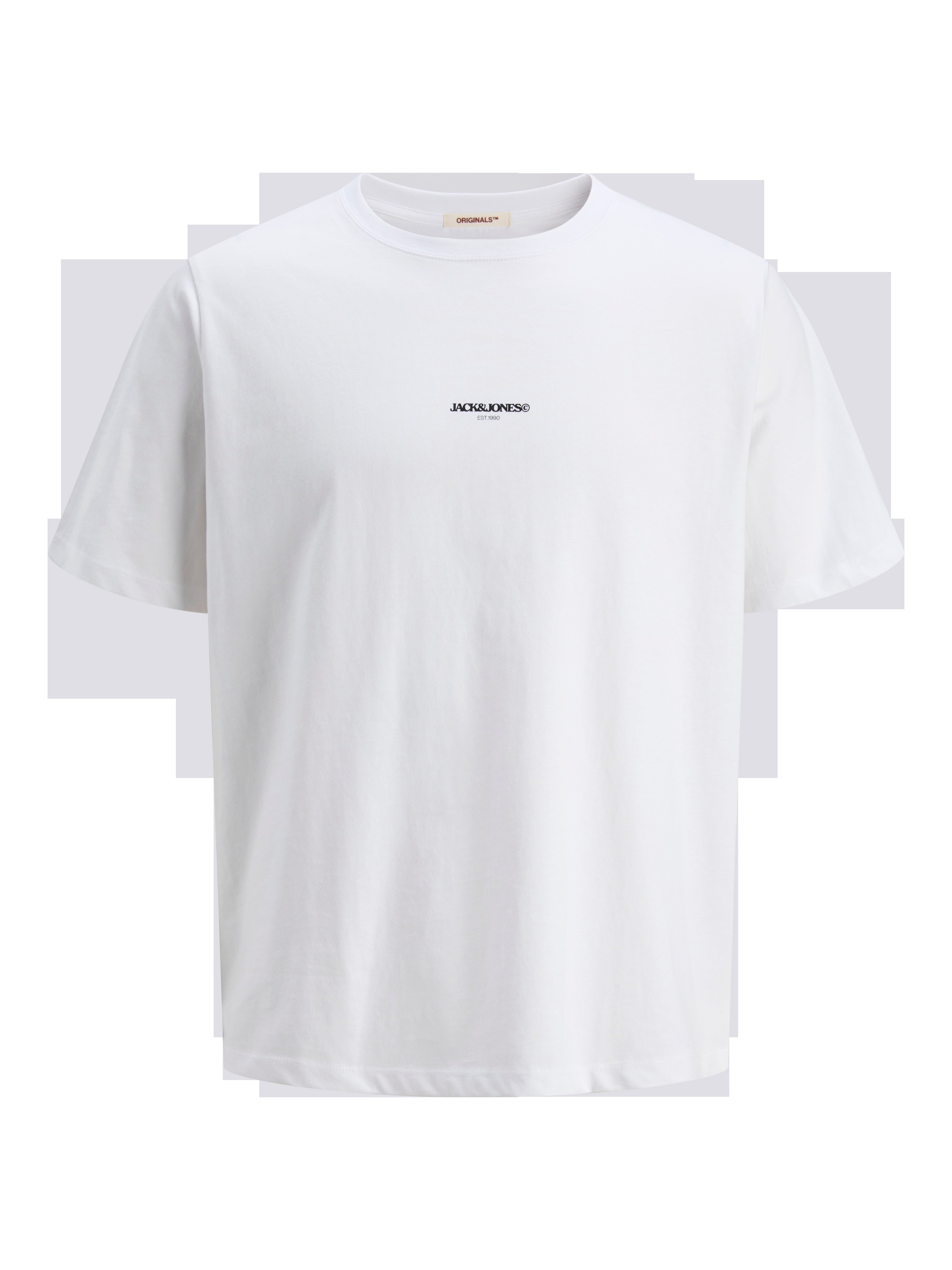 JACK & JONES JORTAVIRA poster tee crew neck in bright white - Image 3