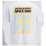 JACK & JONES JORTAVIRA poster tee crew neck in bright white - Image 4