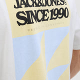 JACK & JONES JORTAVIRA poster tee crew neck in bright white - Image 6