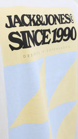 JACK & JONES JORTAVIRA poster tee crew neck in bright white - Image 6