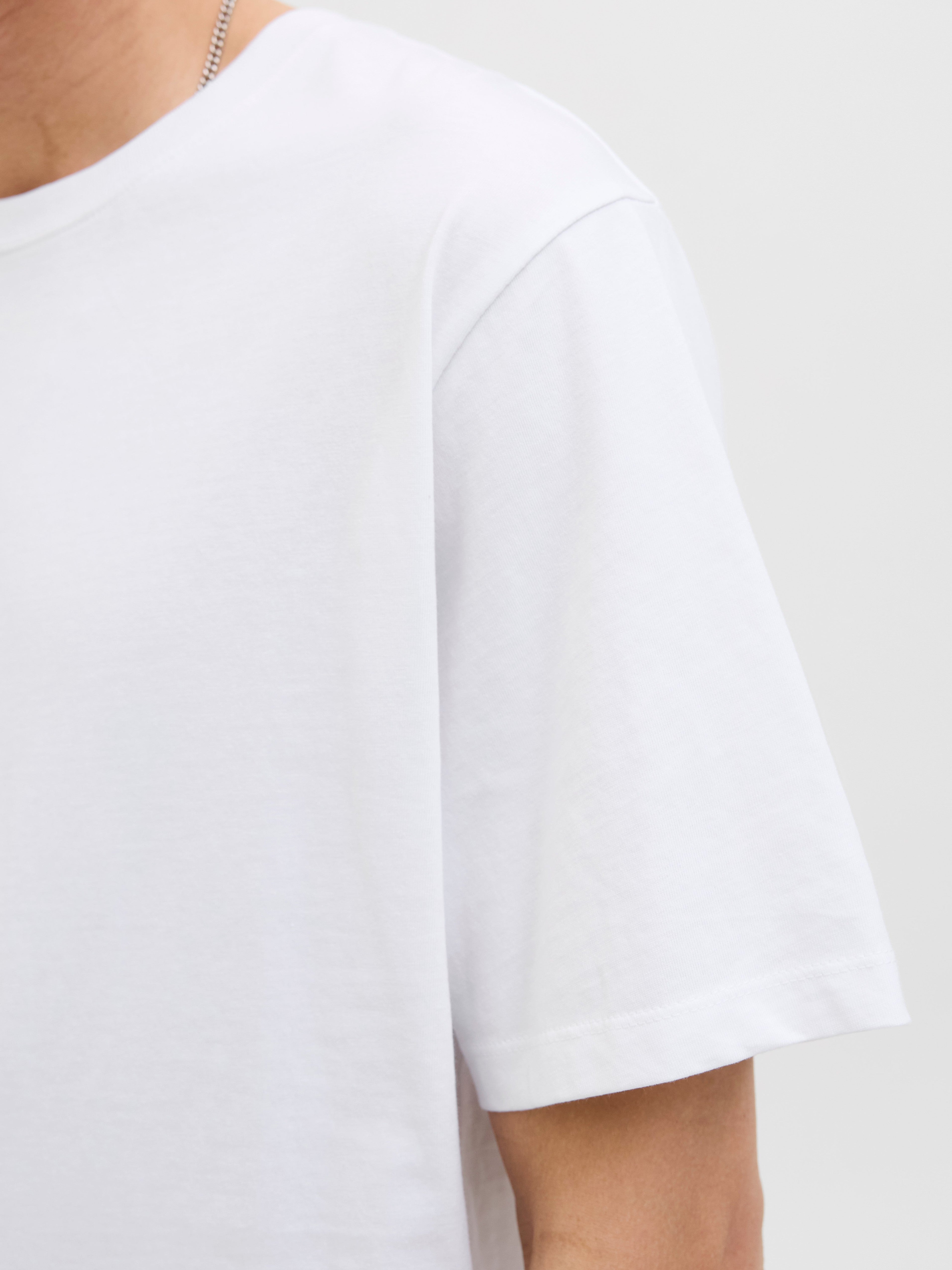 JACK & JONES JORTAVIRA poster tee crew neck in bright white - Image 7
