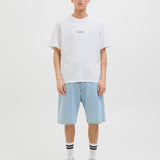 JACK & JONES JORTAVIRA poster tee crew neck in bright white - Image 5