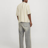 JACK & JONES JORTYLER knit polo in sea salt - Image 2