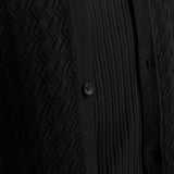 JACK & JONES JORTYLER knit polo - black