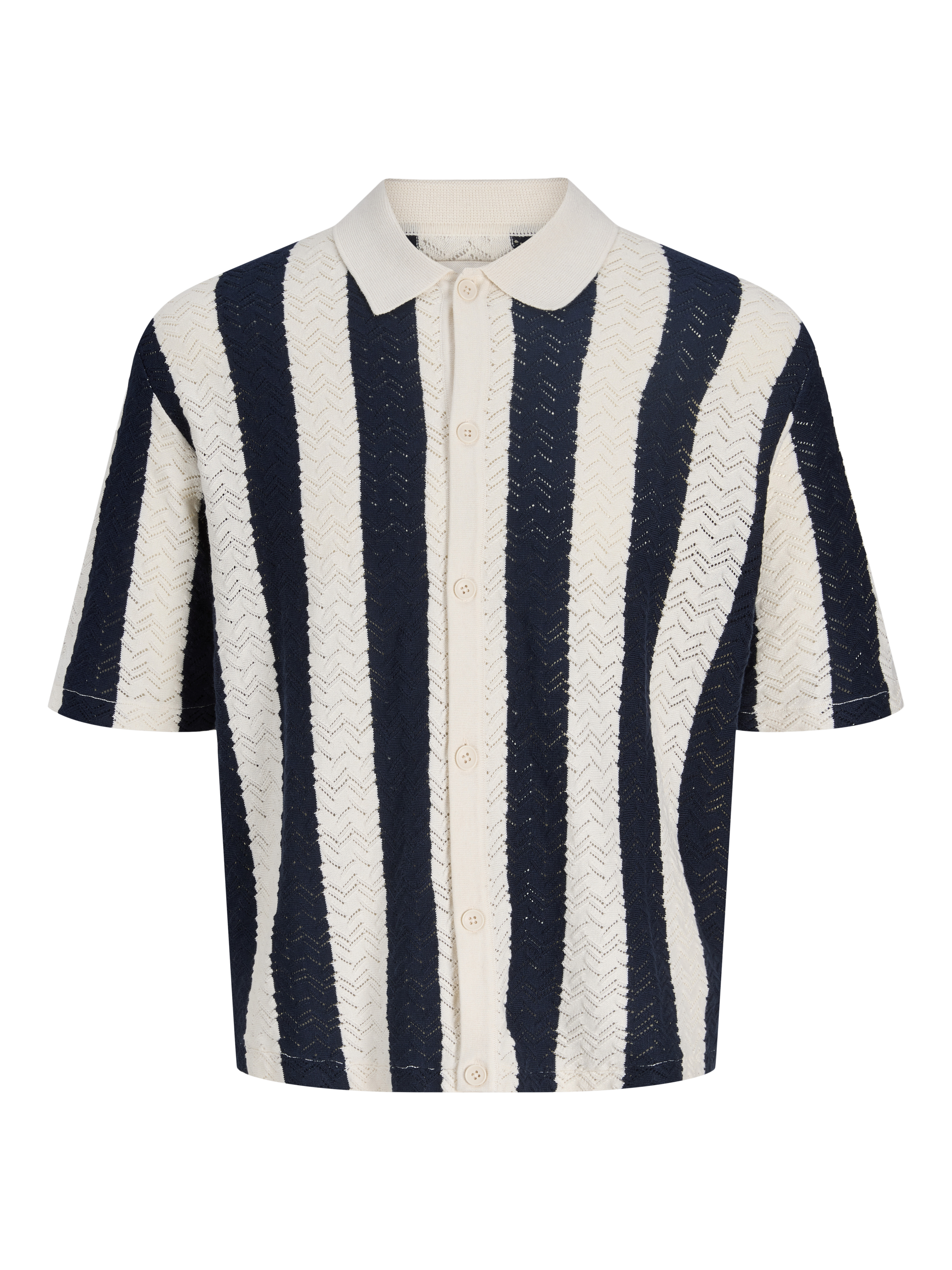 JACK & JONES JORTYLER knit polo - sea salt/celadon ti