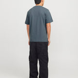 JACK & JONES JORVESTERBRO picture tee crew neck in moonbeam - Image 2