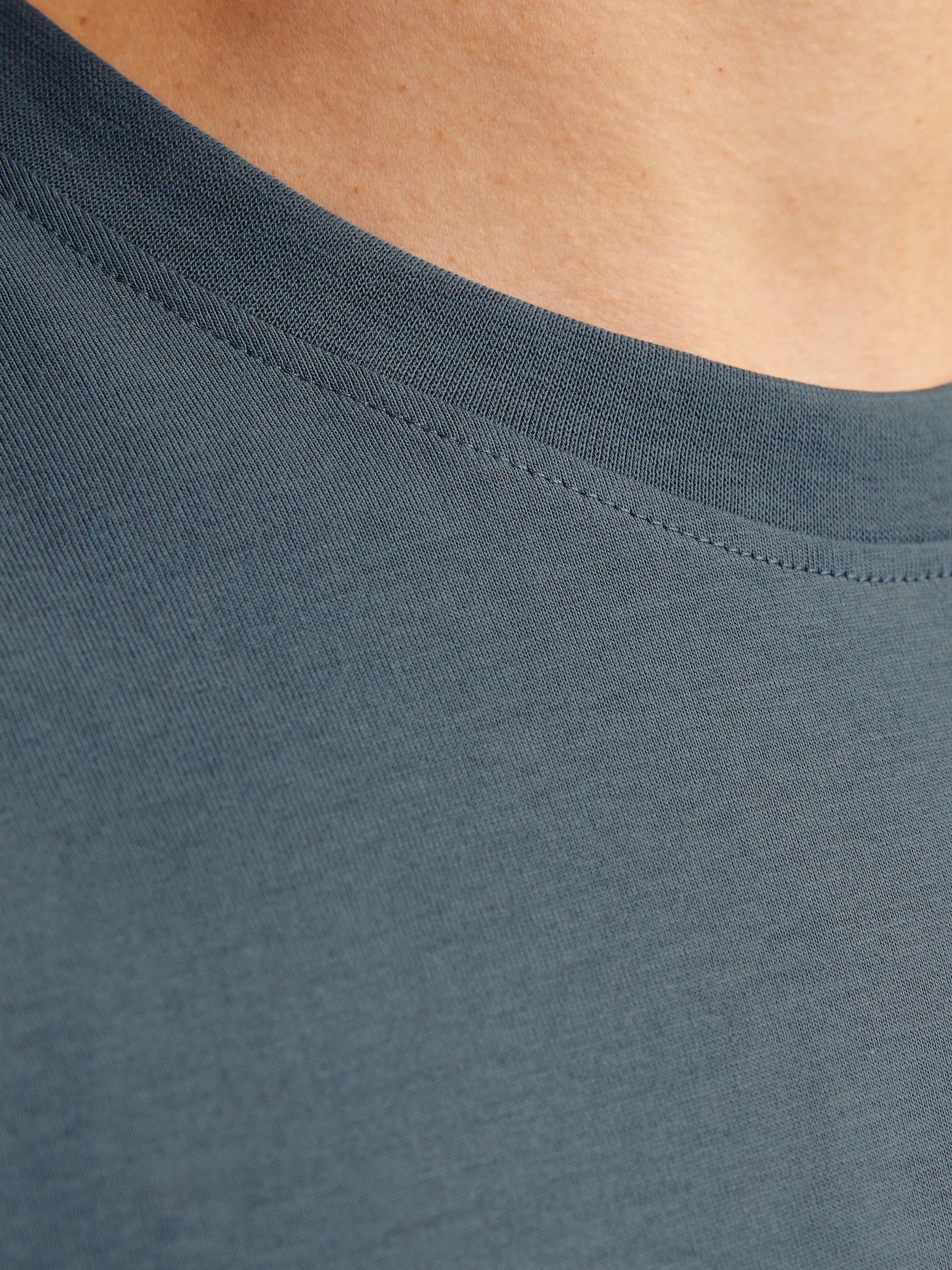 JACK & JONES JORVESTERBRO picture tee crew neck in moonbeam - Image 5