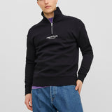 JACK & JONES JORVESTERBRO sweat quarter zip in kalamata  - Image 1