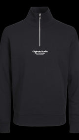 JACK & JONES JORVESTERBRO sweat quarter zip in kalamata  - Image 3
