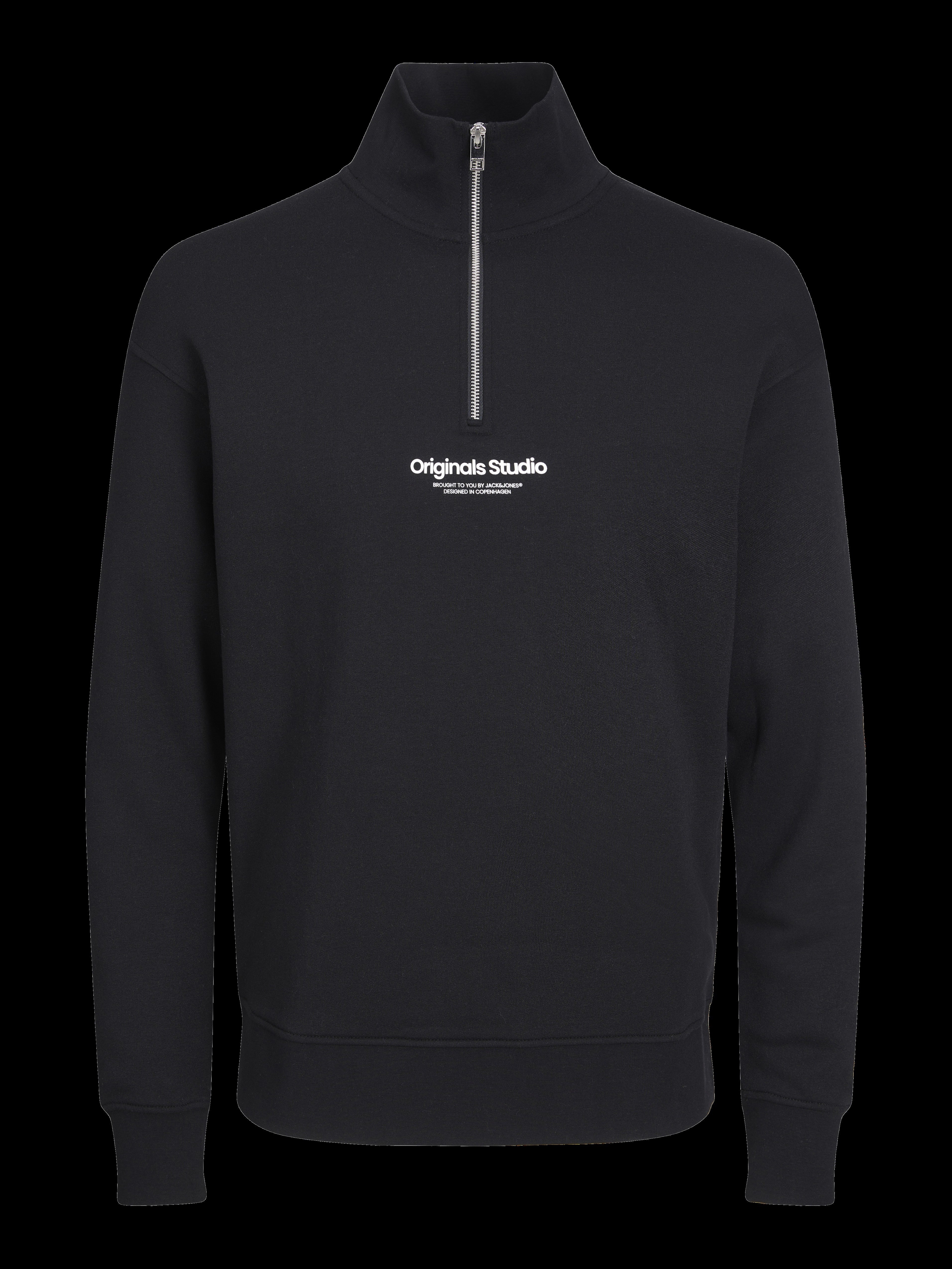 JACK & JONES JORVESTERBRO sweat quarter zip in kalamata  - Image 3
