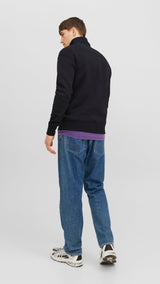 JACK & JONES JORVESTERBRO sweat quarter zip in kalamata  - Image 2