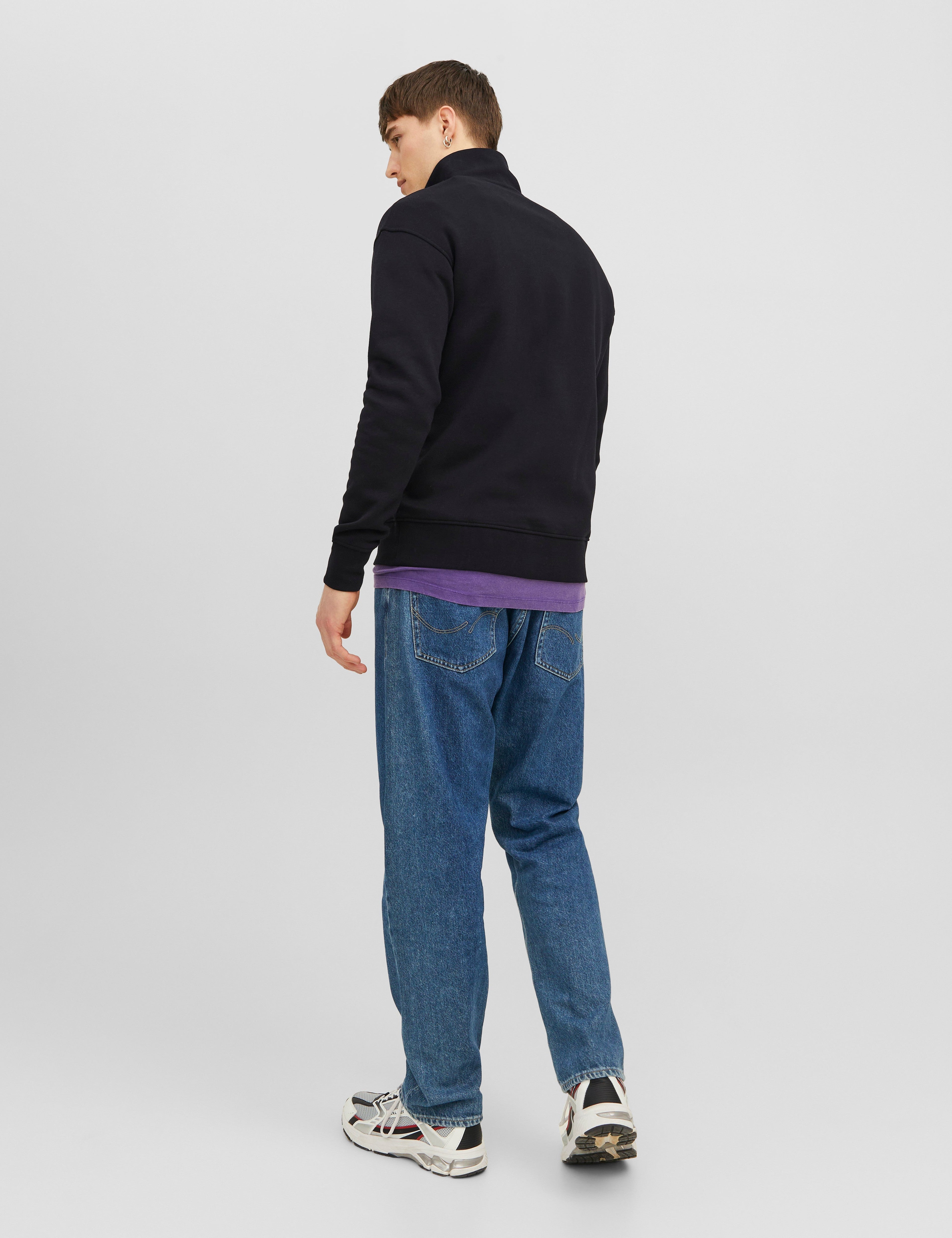 JACK & JONES JORVESTERBRO sweat quarter zip in kalamata  - Image 2