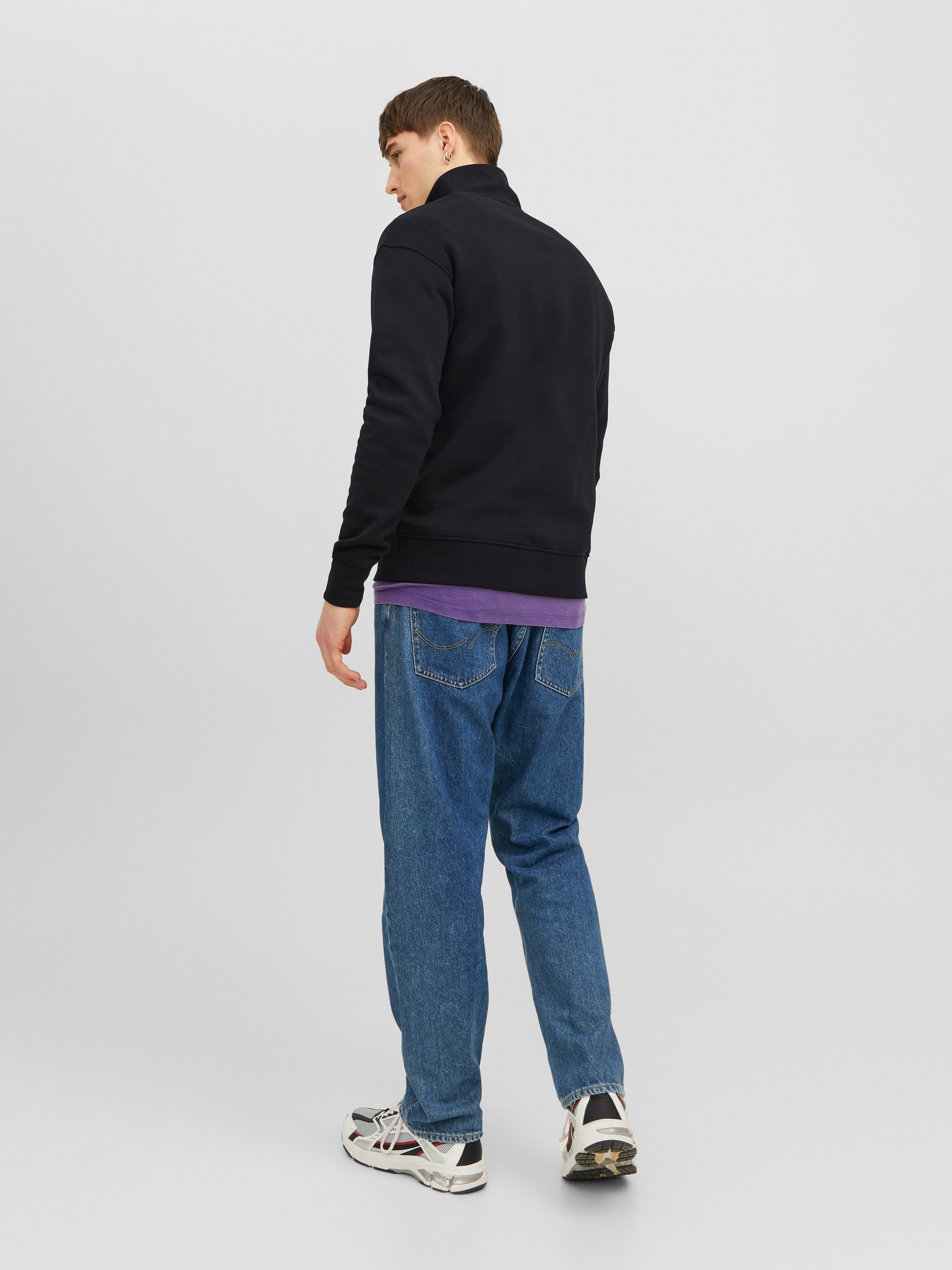 JACK & JONES JORVESTERBRO sweat quarter zip in kalamata  - Image 2