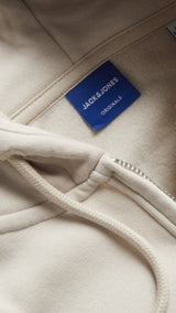 JACK & JONES JORVESTERBRO sweat zip hood in moonbeam - Image 6
