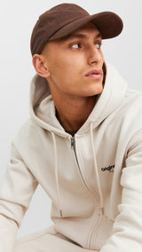 JACK & JONES JORVESTERBRO sweat zip hood in moonbeam - Image 7