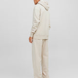 JACK & JONES JORVESTERBRO sweat zip hood in moonbeam - Image 2