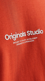 JACK & JONES JORVESTERBRO tee crew neck in summer fig - Image 6