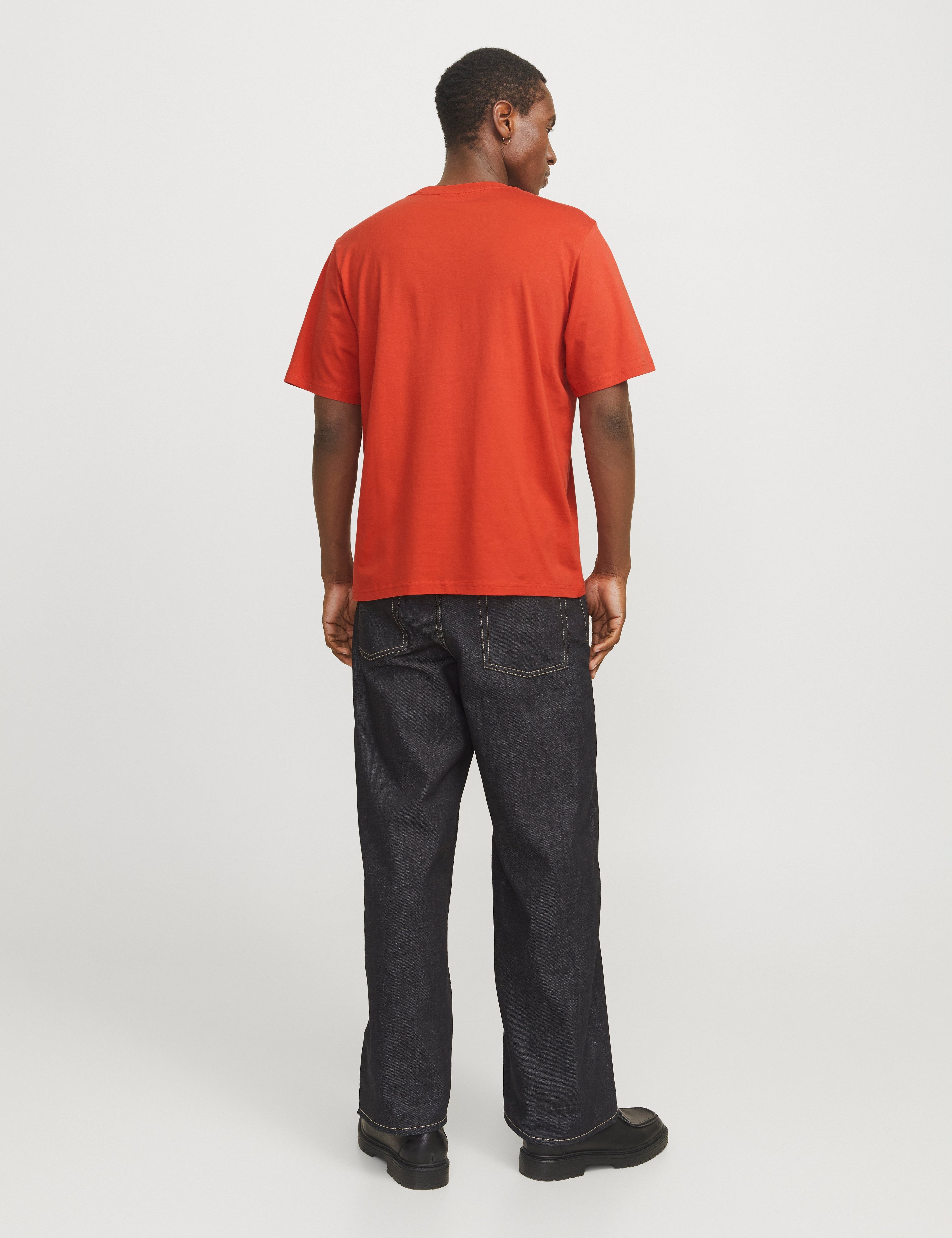 JACK & JONES JORVESTERBRO tee crew neck in summer fig - Image 2