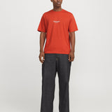 JACK & JONES JORVESTERBRO tee crew neck in summer fig - Image 4