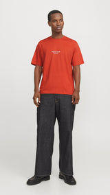 JACK & JONES JORVESTERBRO tee crew neck in summer fig - Image 4