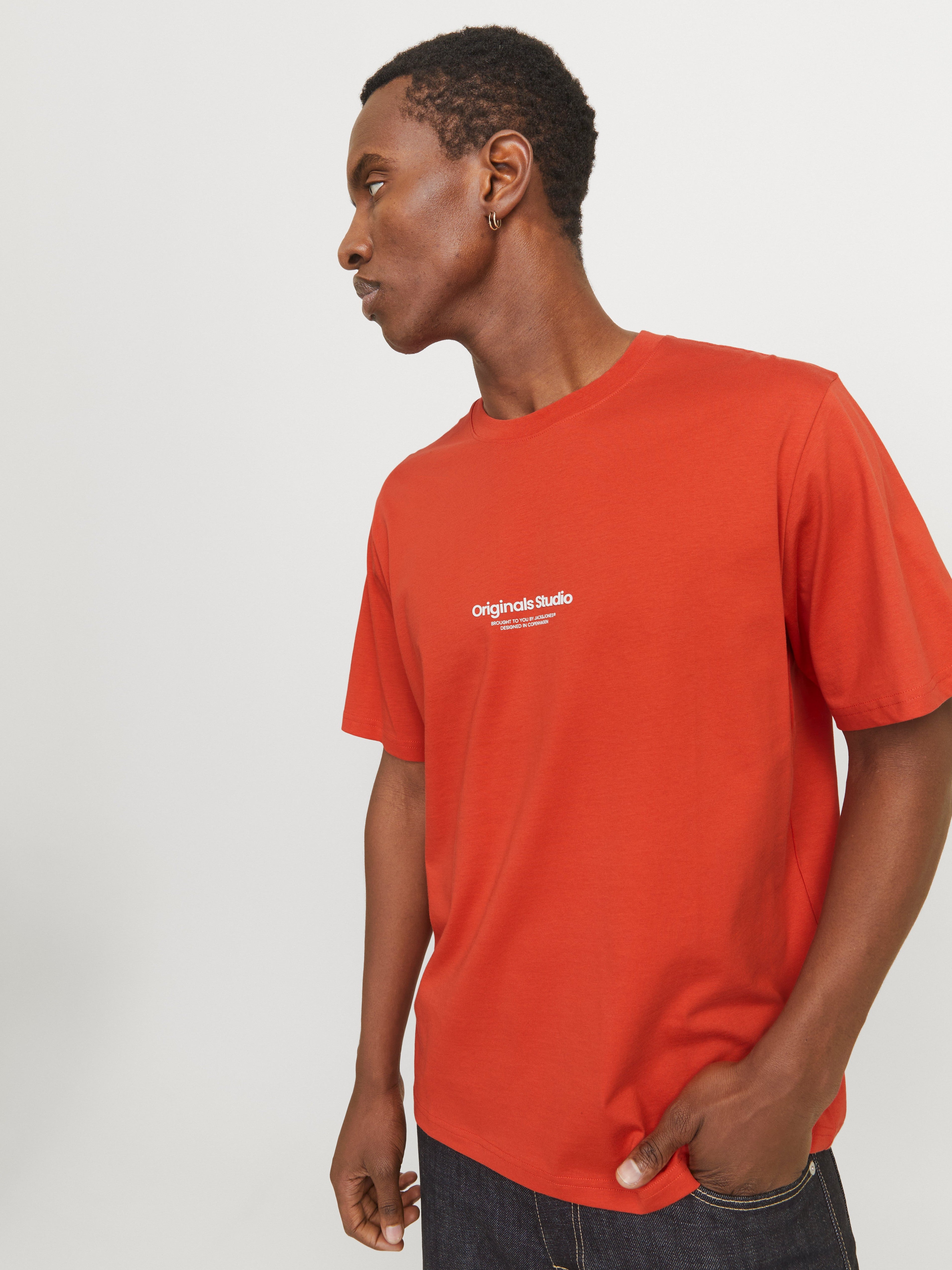 JACK & JONES JORVESTERBRO tee crew neck in summer fig - Image 7