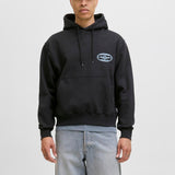 JACK & JONES JORYORK graphic sweat hood - bright white melange