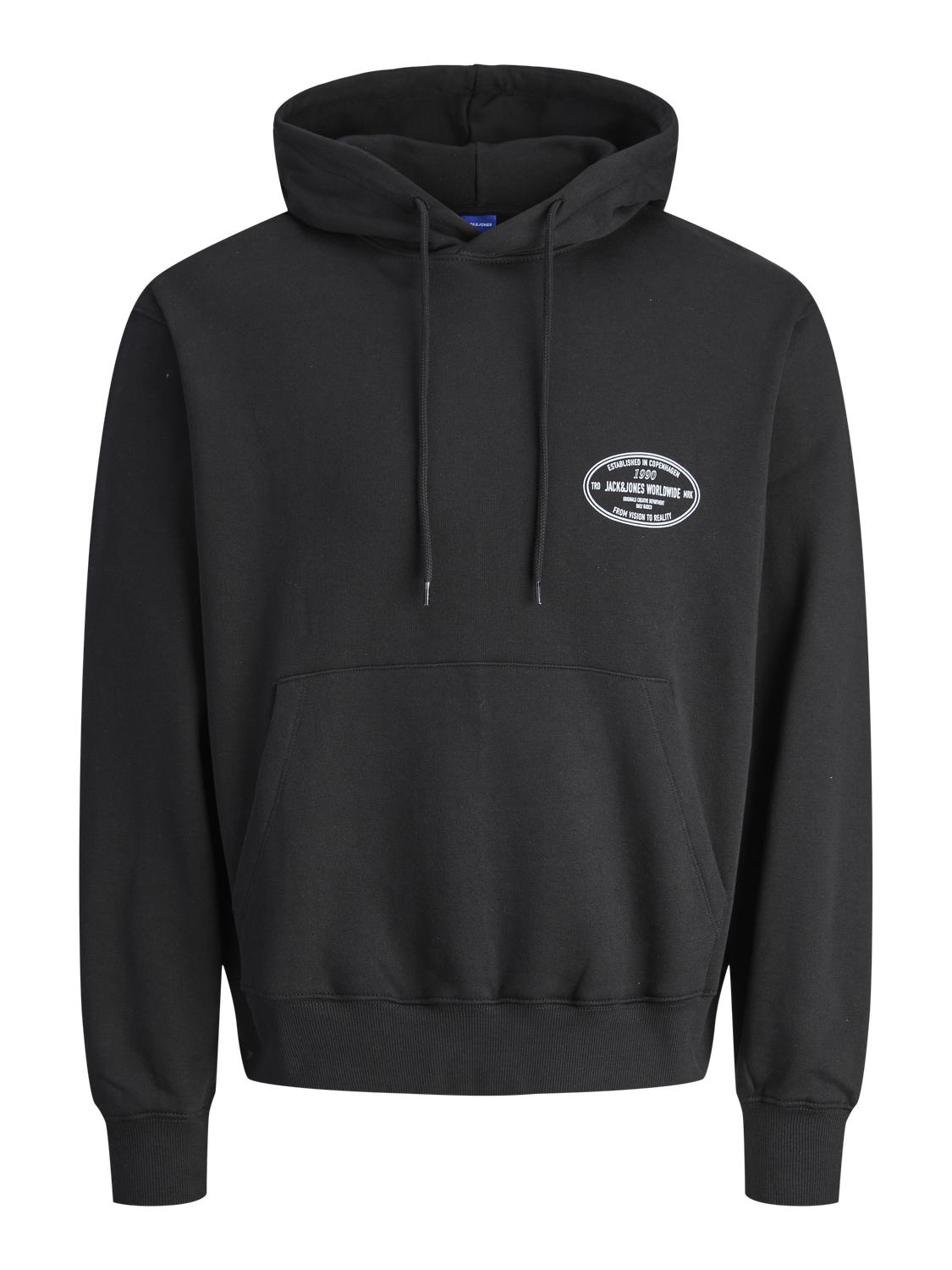 JACK & JONES JORYORK graphic sweat hood - antique white
