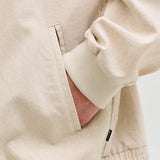 JACK & JONES JPRBLALEISTER linen blend bomber - ancient scroll melange