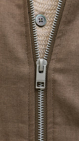 JACK & JONES JPRBLALEISTER linen blend bomber - morel