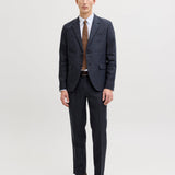 JACK & JONES JPRBLAMARTIN lawrence linen trouser in dark navy slim fit - Image 5
