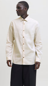 JACK & JONES JPRBLAPARKER melange shirt - winetasting