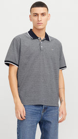 JACK & JONES JPRBLUALVES polo in maritime blue - Image 1