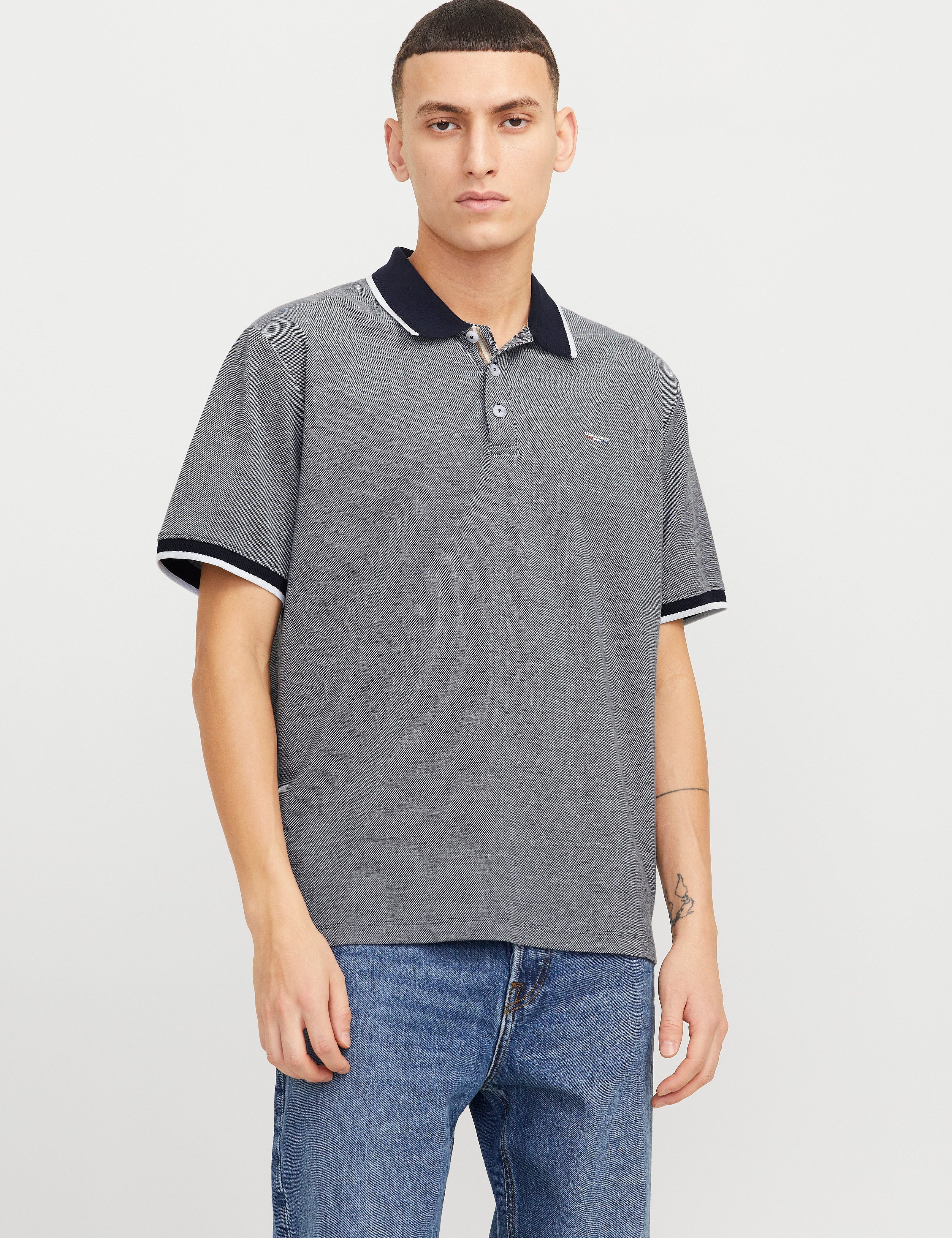 JACK & JONES JPRBLUALVES polo in maritime blue - Image 1