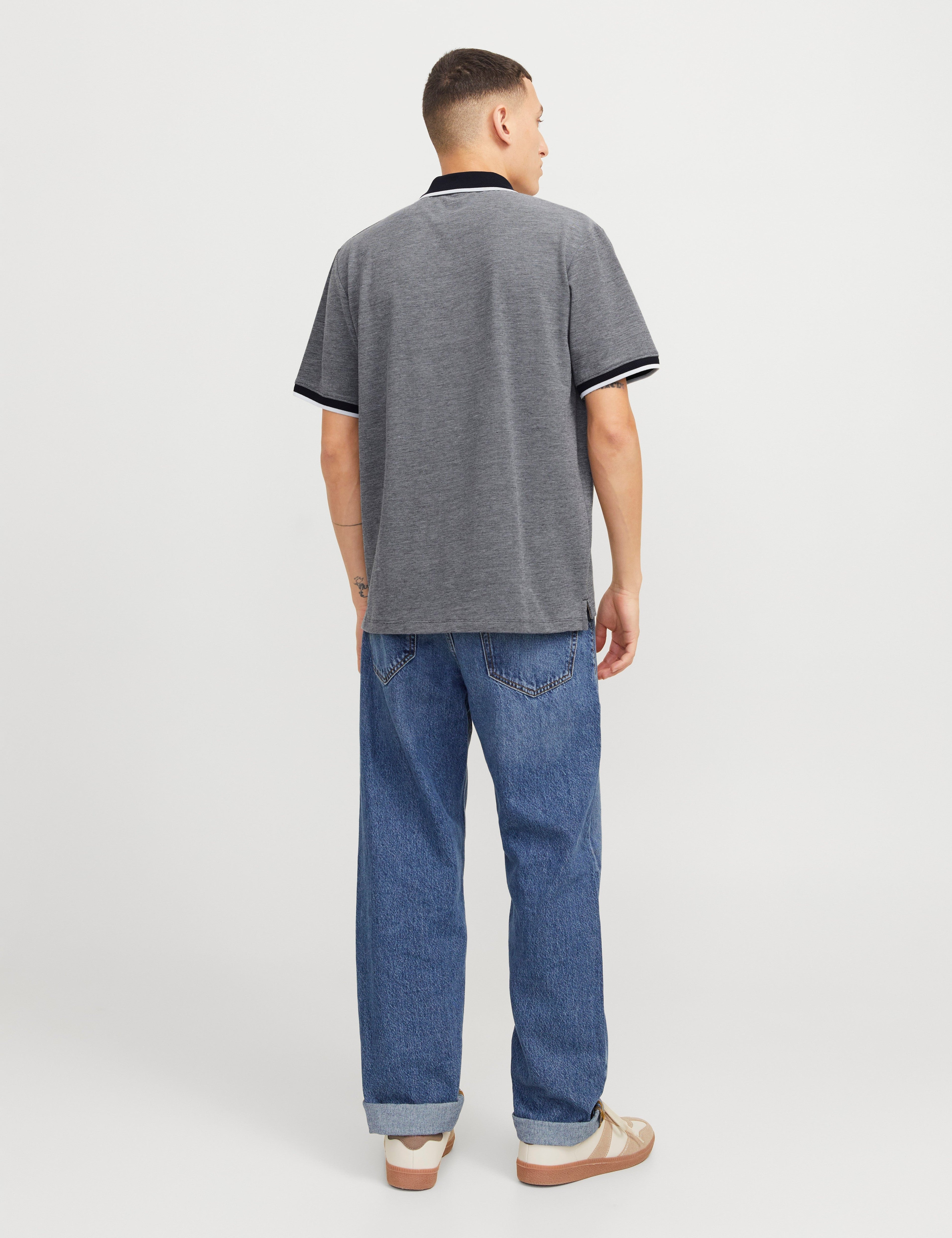JACK & JONES JPRBLUALVES polo in maritime blue - Image 2