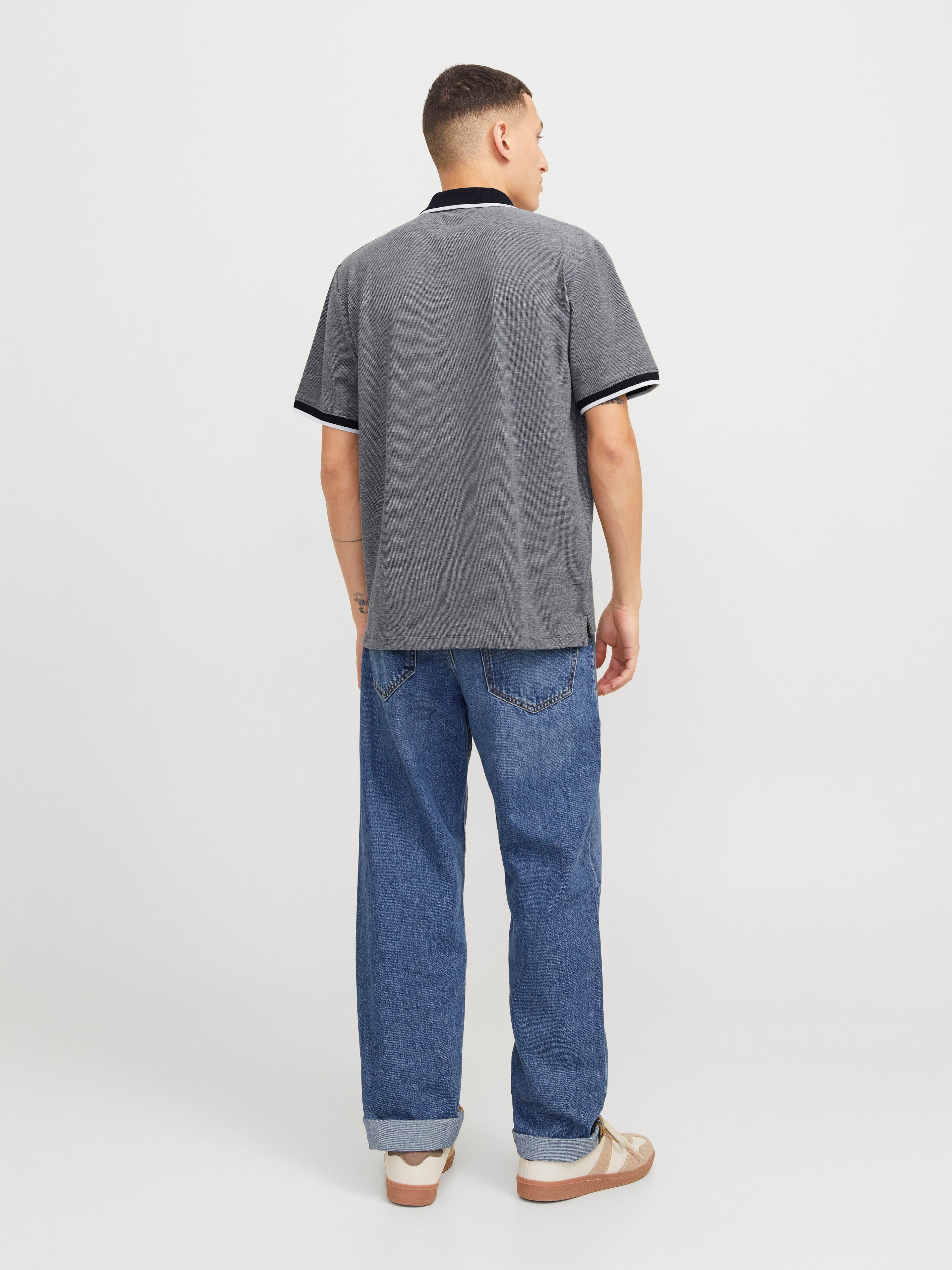 JACK & JONES JPRBLUALVES polo in maritime blue - Image 2