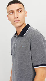 JACK & JONES JPRBLUALVES polo in maritime blue - Image 7