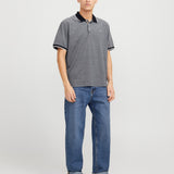 JACK & JONES JPRBLUALVES polo in maritime blue - Image 4