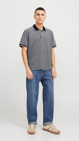 JACK & JONES JPRBLUALVES polo in maritime blue - Image 4
