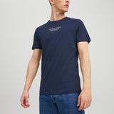 JACK & JONES JPRBLUARCHIE tee crew neck in navy blazer - Image 1