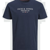 JACK & JONES JPRBLUARCHIE tee crew neck in navy blazer - Image 3