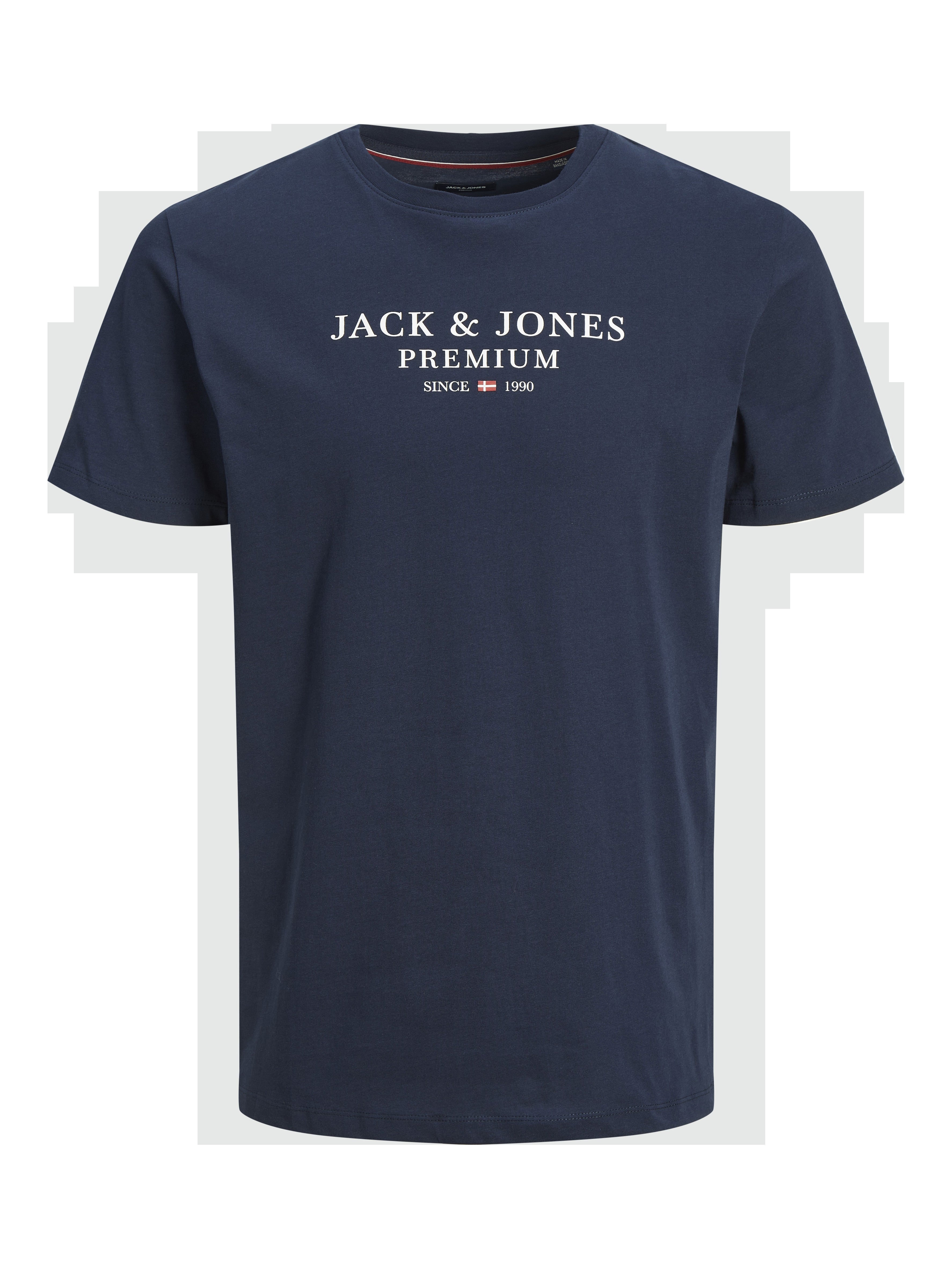 JACK & JONES JPRBLUARCHIE tee crew neck in navy blazer - Image 3