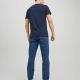 JACK & JONES JPRBLUARCHIE tee crew neck in navy blazer - Image 2