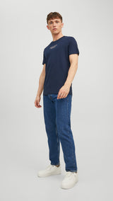JACK & JONES JPRBLUARCHIE tee crew neck in navy blazer - Image 4