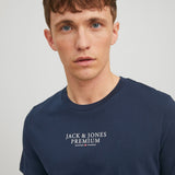 JACK & JONES JPRBLUARCHIE tee crew neck in navy blazer - Image 7